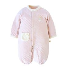 【SISSO有機棉】蜜桃甜心兔二重織兩用式兔裝 3M  6M 12M