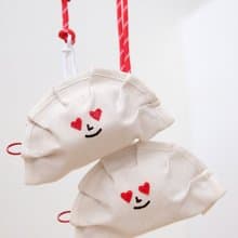 轉餃遇到愛/愛心水餃零錢包情侶組