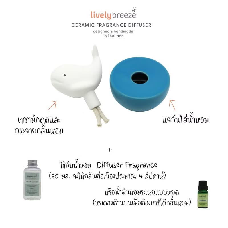 Willy Whale Ceramic Fragrance Diffuser