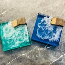 黑柿木小島清澈海洋