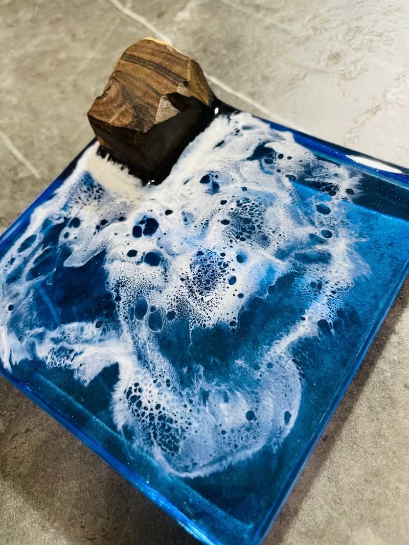 黑柿木小島清澈海洋