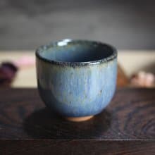 【送禮好物】90ml 天目釉 直身圓口杯 酒杯 鶯歌名家葉敏祥作