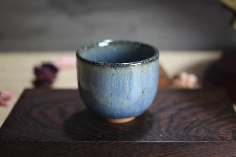 【送禮好物】90ml 天目釉 直身圓口杯 酒杯 鶯歌名家葉敏祥作