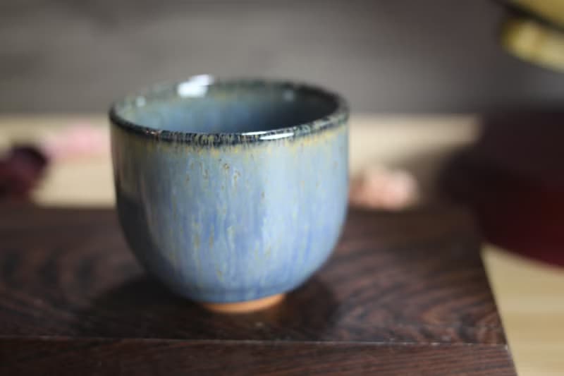 【送禮好物】90ml 天目釉 直身圓口杯 酒杯 鶯歌名家葉敏祥作