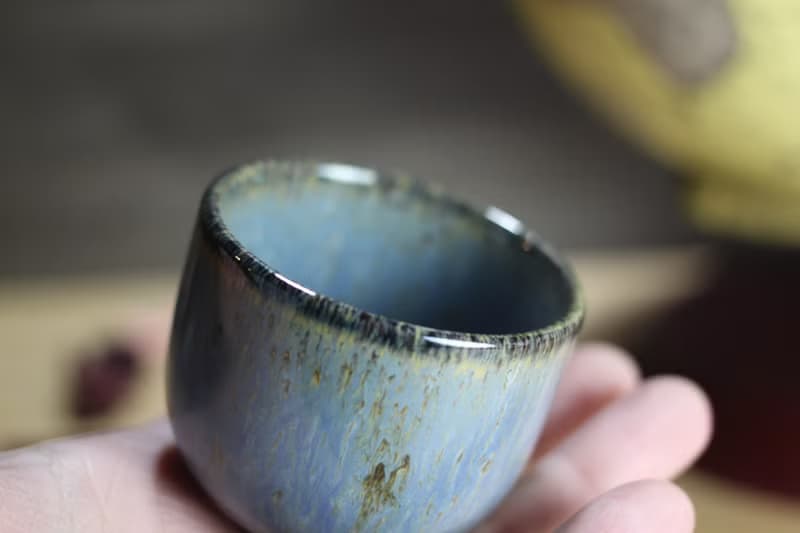 【送禮好物】90ml 天目釉 直身圓口杯 酒杯 鶯歌名家葉敏祥作