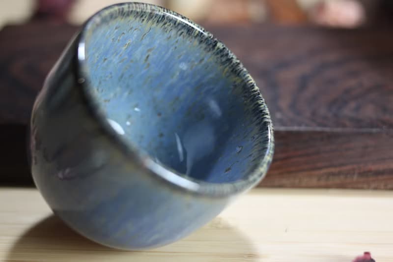 【送禮好物】90ml 天目釉 直身圓口杯 酒杯 鶯歌名家葉敏祥作