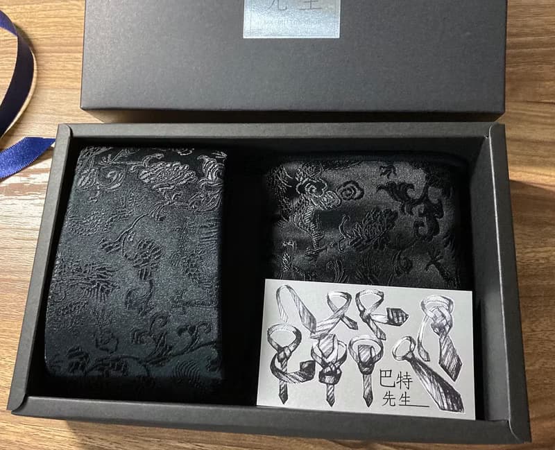 花與龍紋 提花 領帶 Neckties