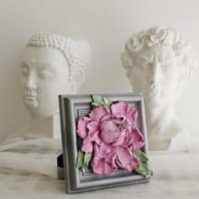 Small textured art, miniature painting, original gift for her