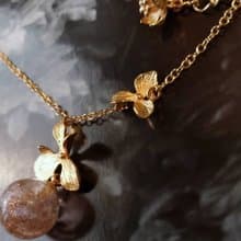 花漾*  手工 金沙 夜光 琉璃 精油鍊 香氛 輕珠寶