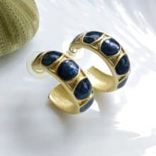 Vintage Jewelry 西洋古董飾品 啞光C圈 個性 針式耳環