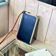 淑女口金手機袋(手機套 手拿包) 優雅藍 (iphone) 情人節