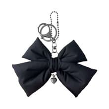 double ribbon keyring_black