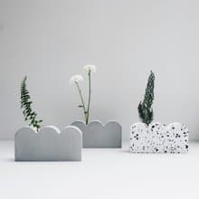 MOUNTAIN 小山 | 極簡山形迷霧水泥花器・擴香石・線香座(附植物)