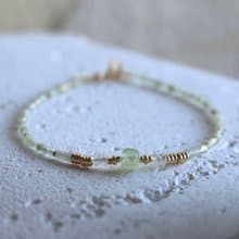 驅除負能量 橄欖石 磷灰石 手鍊 天然石 - 寵愛 -