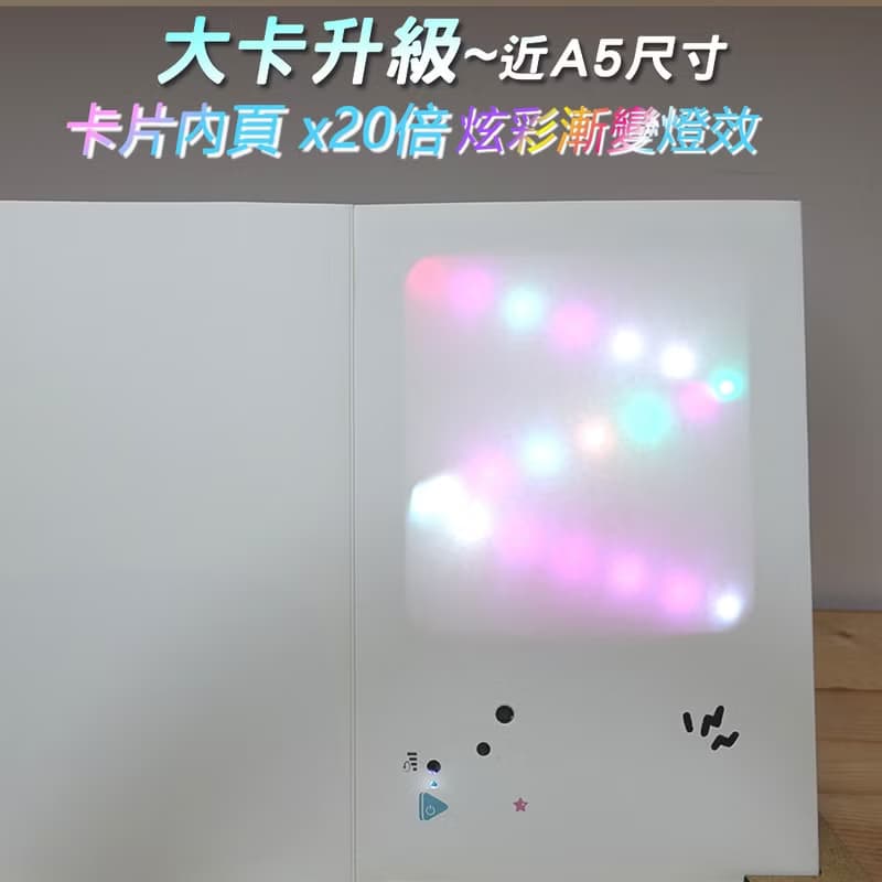 會說話的相框式錄音卡片(空白款)-適合生日、情人節、聖誕節禮物
