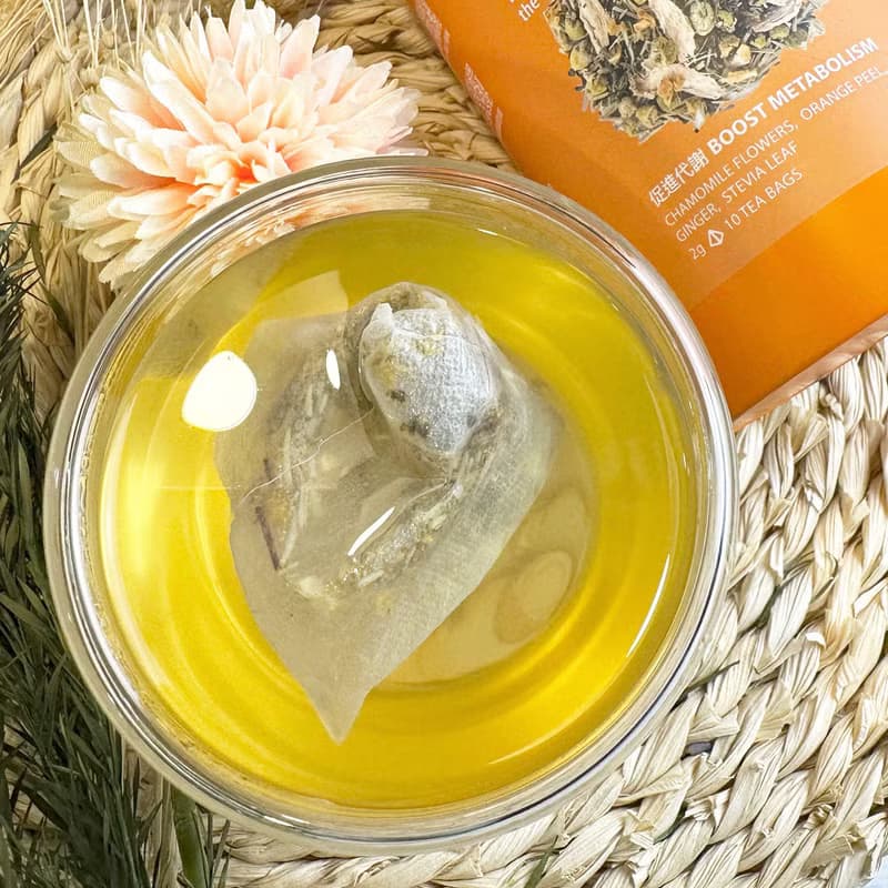 【促進代謝】無咖啡因花草茶 | 洋甘菊 迷迭香 薑母 橙皮 甜菊葉