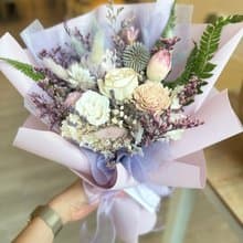 浪漫永生乾燥花束35-40cm