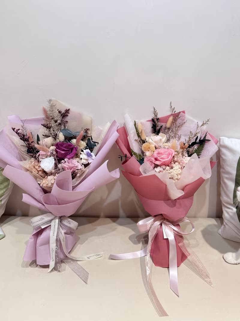 浪漫永生乾燥花束35-40cm