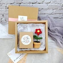 手鉤花盆栽包裝禮盒 【此商品只供與店內飾物、手繩一同購買】