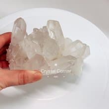 Crystal Corner 隅石丨冰晶白水晶簇196丨淨化丨療癒水晶法寶