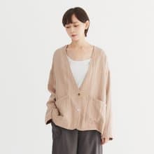 【Simply Yours】棉麻休閒外套 卡其F