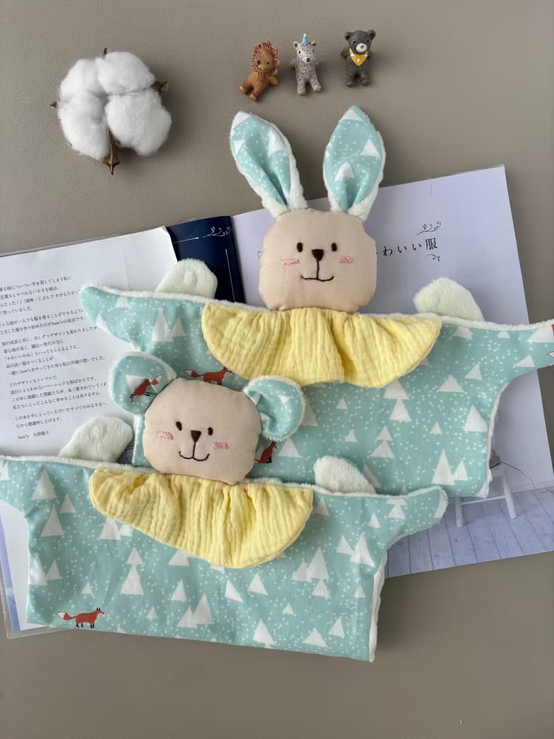 兔寶寶 熊寶寶安撫巾   冰雪裡的小狐狸嬰兒彌月禮 新生兒禮