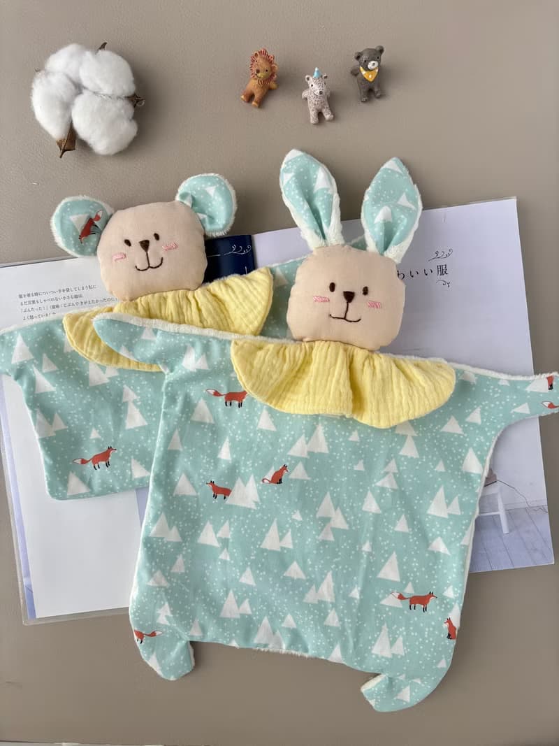 兔寶寶 熊寶寶安撫巾   冰雪裡的小狐狸嬰兒彌月禮 新生兒禮