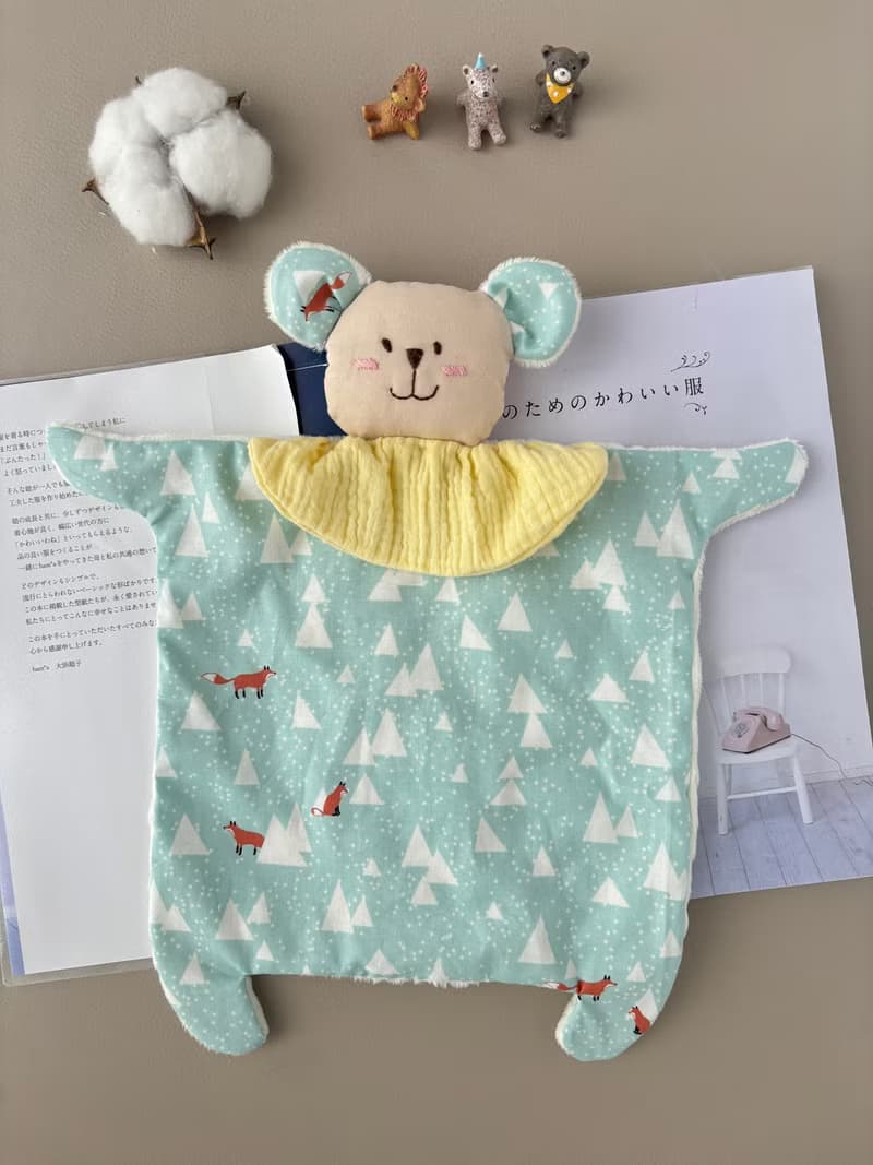 兔寶寶 熊寶寶安撫巾   冰雪裡的小狐狸嬰兒彌月禮 新生兒禮