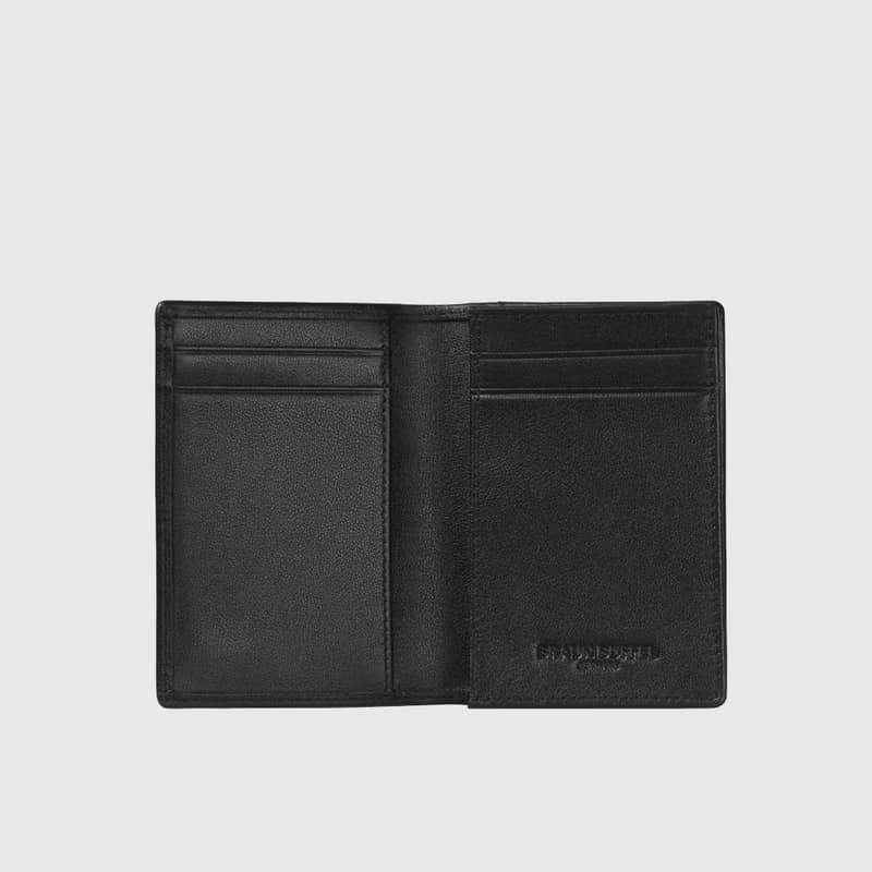 【滿3999送鑰匙圈】新遊牧族-TW 4卡名片夾-黑色/BF380-402-BK