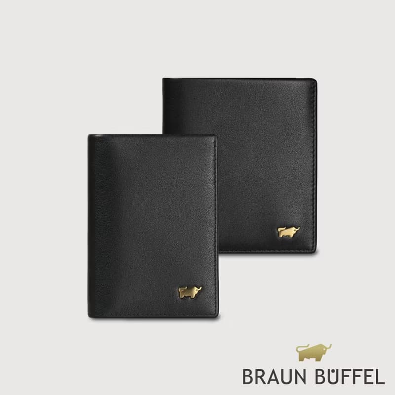 【滿3999送鑰匙圈】新遊牧族-TW 4卡名片夾-黑色/BF380-402-BK