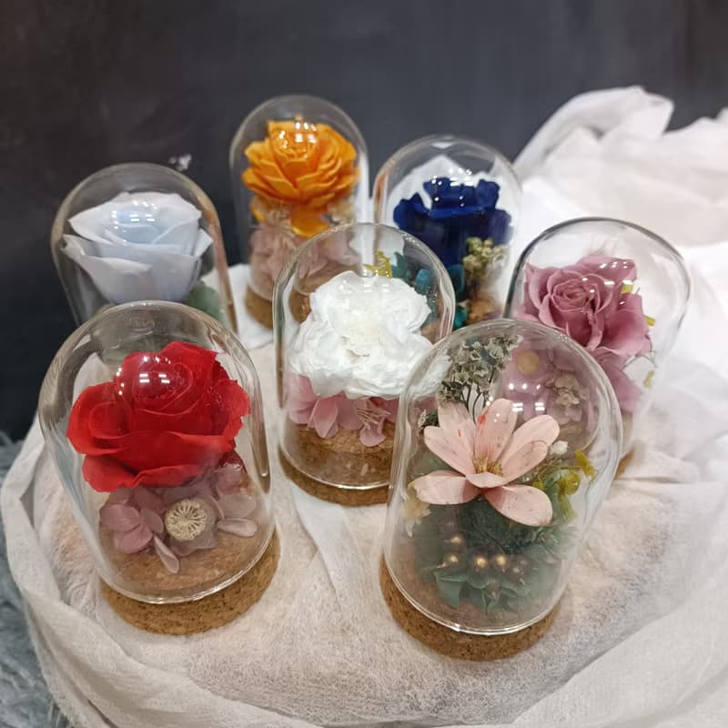 永生花玻璃罩  畢業小禮  禮物  生日 情人節