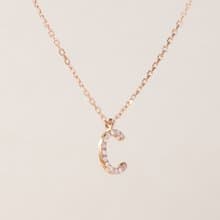 | GLYPH字母項鍊 | 18K金 鑽石輕珠寶//聖誕禮物