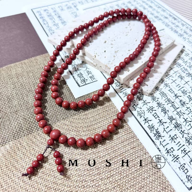 玫瑰中藥合香珠手鍊108顆/開運招財/療癒/母親節禮物/送禮