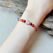 相隨 / 粉晶 編繩 手鍊