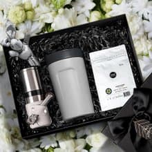 【HWC黑沃套裝禮盒】耶加雪菲咖啡豆/磨豆機/咖啡杯240ml 聖誕禮