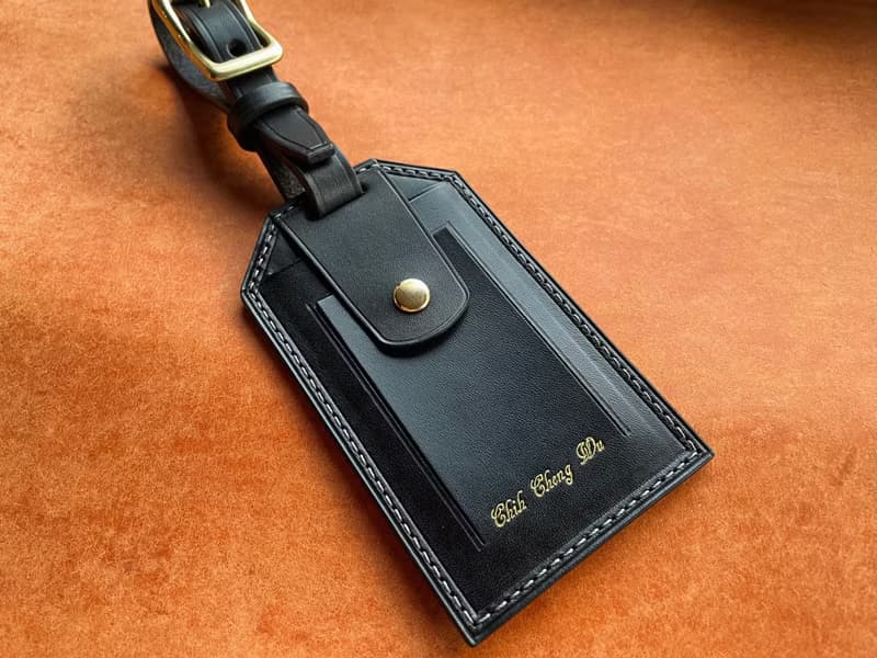 【IH03 行李吊牌】Luggage tag 義大利植物鞣牛皮 六色 可壓印