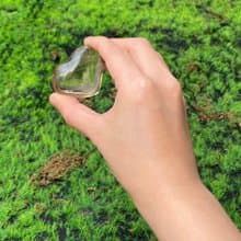 能量擺飾-天然冰透淺茶晶愛心 能量 療癒 招財 淨化 快速出貨