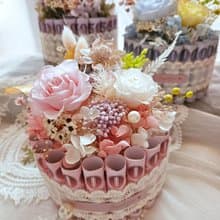 永生花鈔票蛋糕 有錢花 母親節 父親節 情人節 生日蛋糕