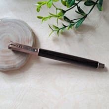 黑檀木 原木 手工筆 鋼珠筆( 拔蓋式)