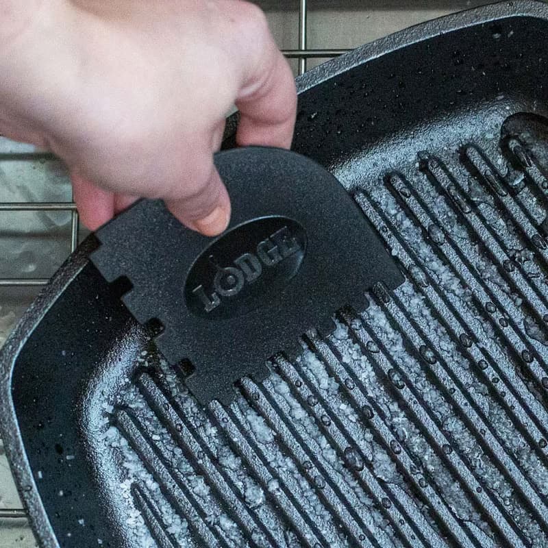 美國LODGE 鑄鐵鍋具用清潔刮板2件組