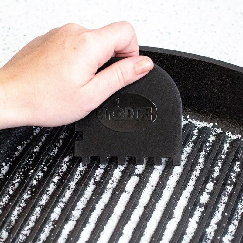 美國LODGE 鑄鐵鍋具用清潔刮板2件組