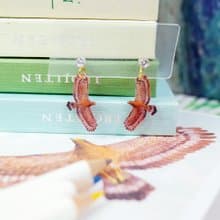 臺灣特有亞種 大冠鷲 繪畫耳環 耳針/耳夾