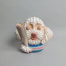 貴賓犬擴香器02(手工陶製品)