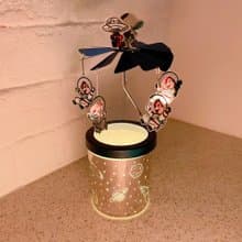 【結婚週年/療癒小物】迪士尼授權奇奇與蒂蒂太空旅程旋轉蠟燭台