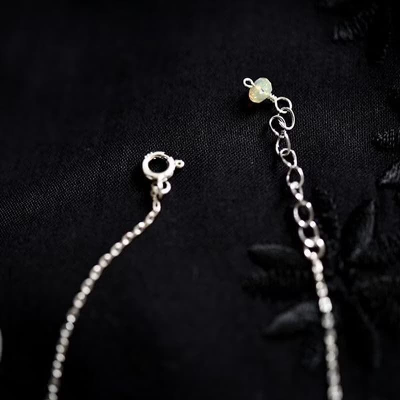 願いを叶う 妖精の石 ウォーターオパール ブレスレット 10月誕生石 925SVバージョン