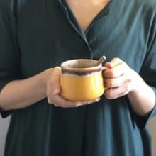 森のマグカップ　ミモザ