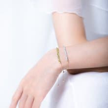 海藍寶摩斯密碼 14KGF手鍊