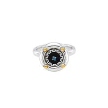 TIME SCREW COGWHEEL COIN RING