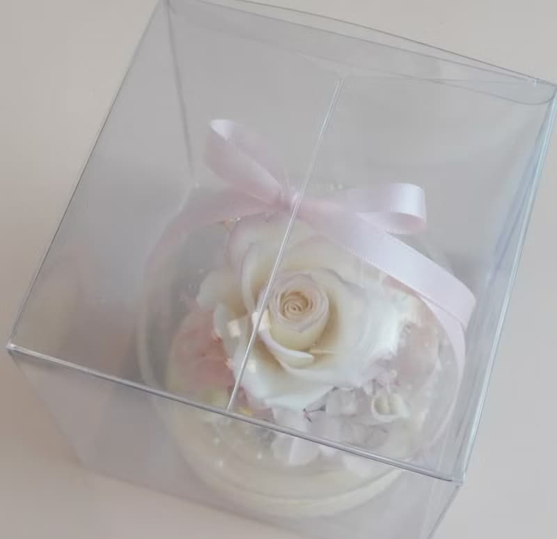 康乃馨玫瑰玻璃盅罩 結婚捧花永生花畢業花束情人節玫瑰生日禮七