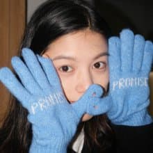 Heymen黑門 握緊 原創設計暖暖的可觸屏男女百搭針織羊毛手套